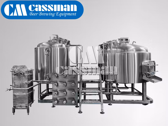 Microbirrificio dell'attrezzatura per la produzione della birra del sistema del birrificio Cassman 1000L 2000L 3000L